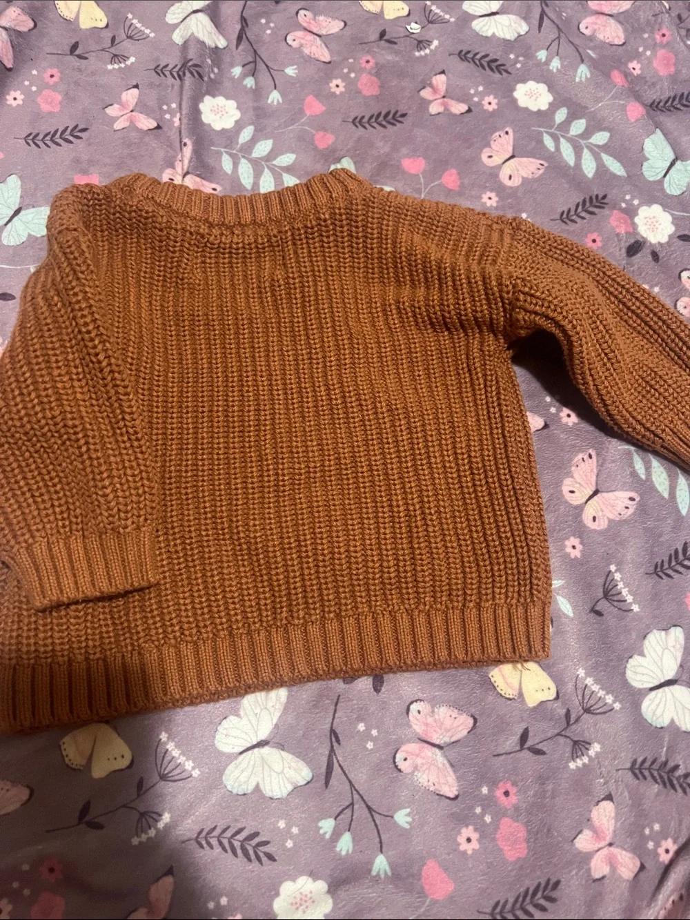 Old Navy Rust Brown 'Pumpkin' Crewneck Sweater
